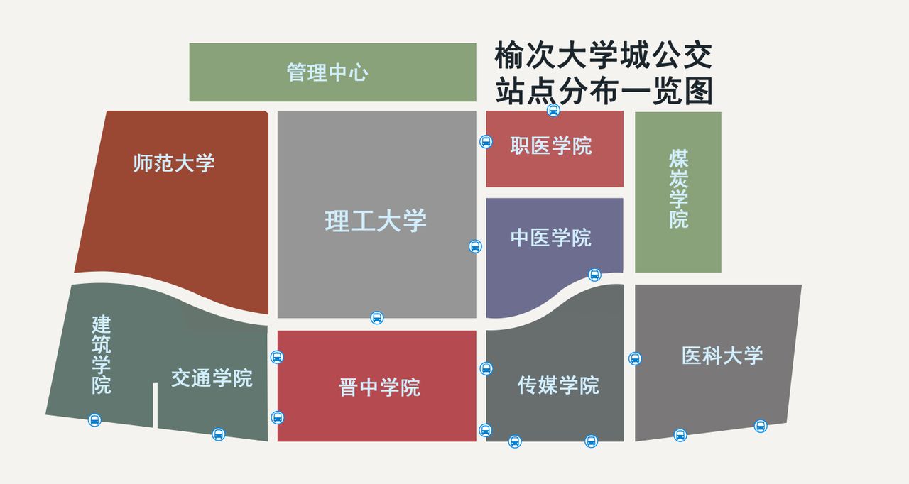 大學城公交，公交路線圖