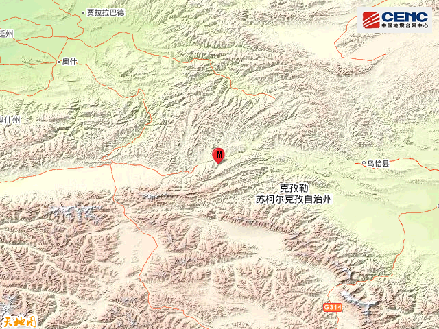 新疆烏恰5.0級地震