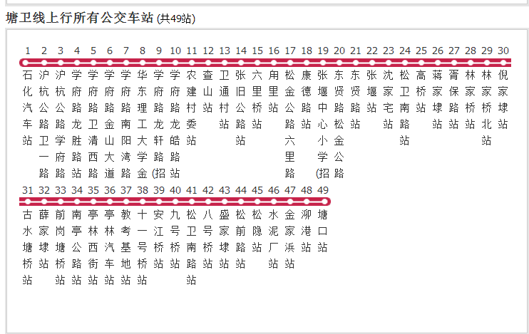 上海公交塘衛線