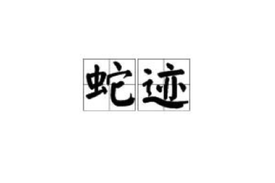 蛇跡(漢語詞語)