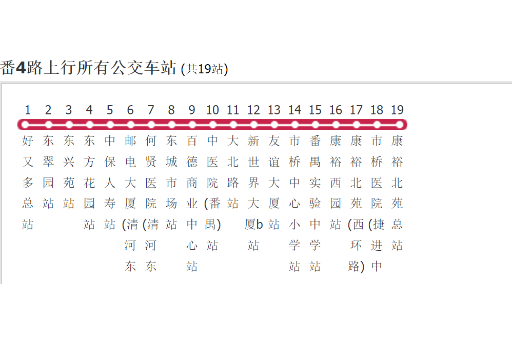 廣州公交番4路