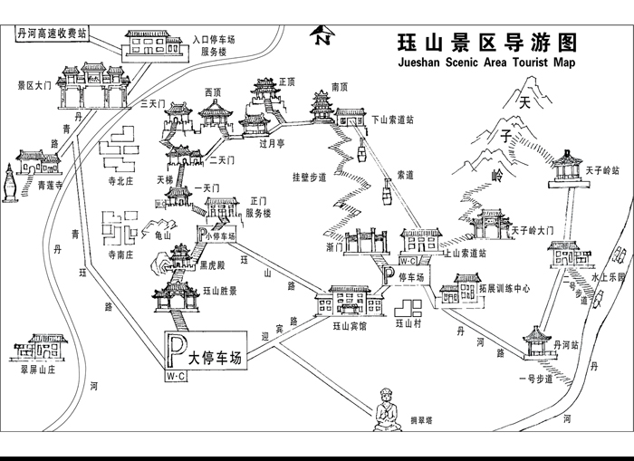 珏山導遊圖