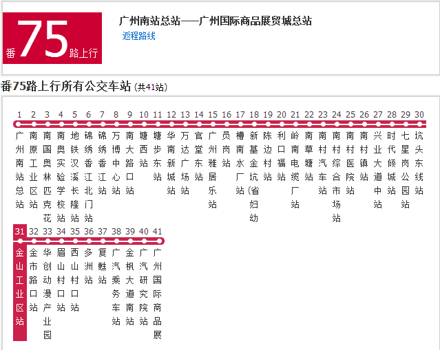 廣州公交番75路