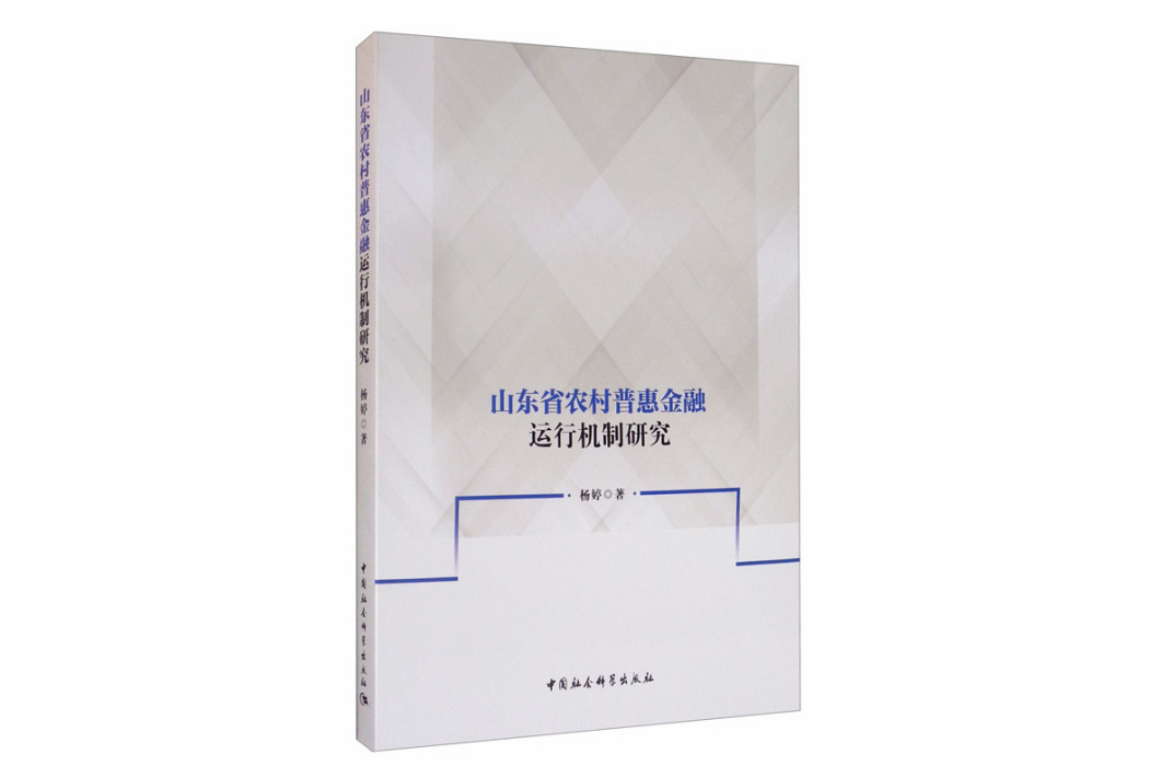 山東省農村普惠金融運行機制研究