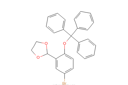 2-（5-溴-2-三苯甲基苯氧基）-1,3-二氧戊環