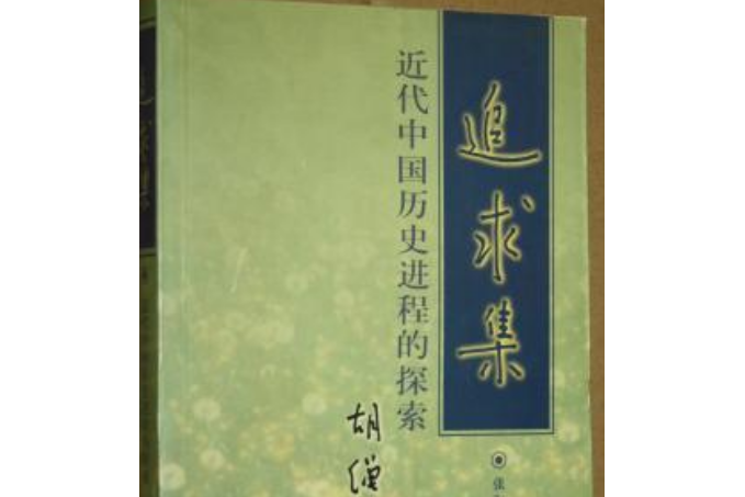 追求集：近代中國歷史進程的探索