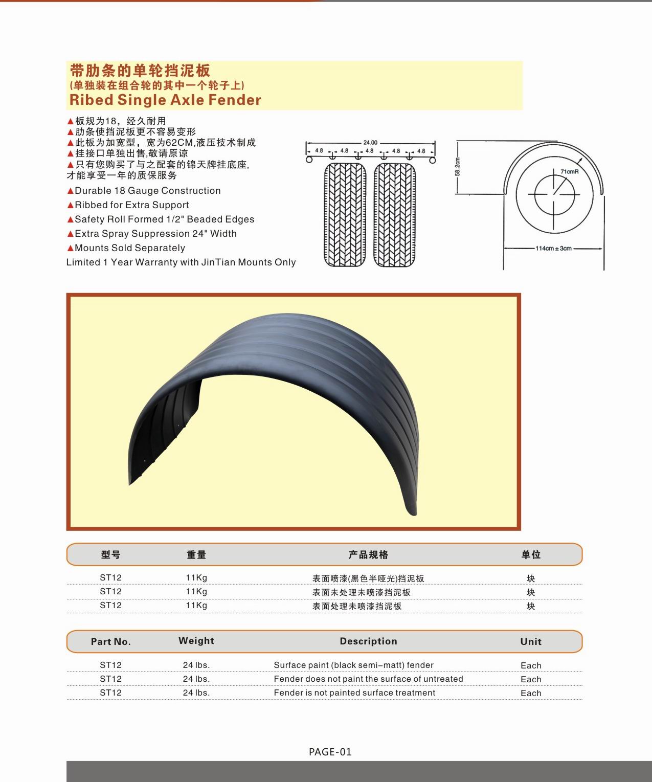 黑漆碳化擋泥板