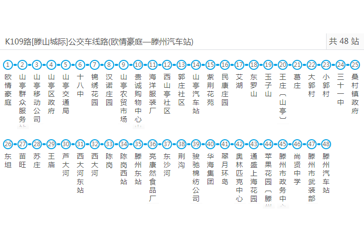 棗莊公交K109路