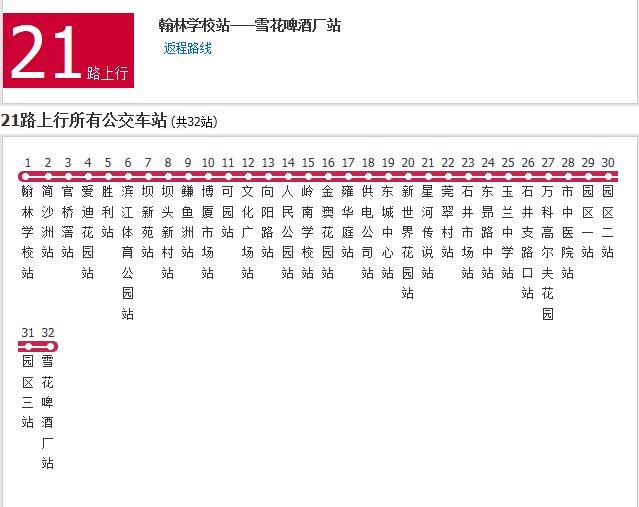 東莞公交21路