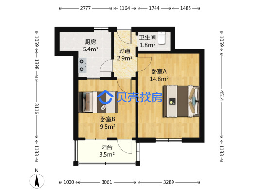 九水路174小區戶型圖