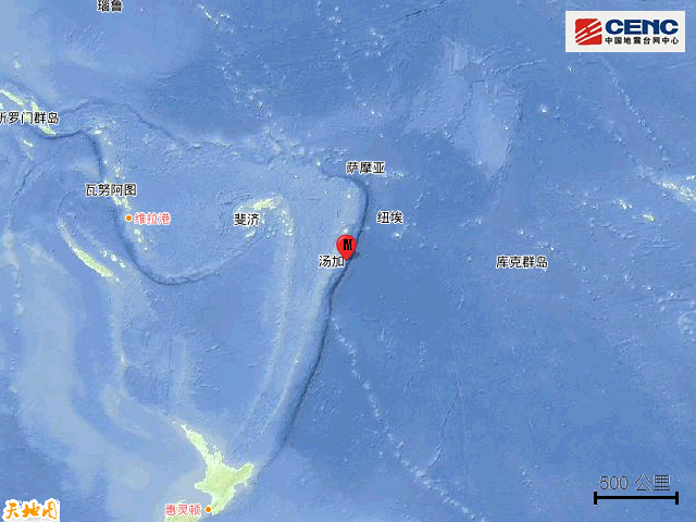 4·18湯加群島地震
