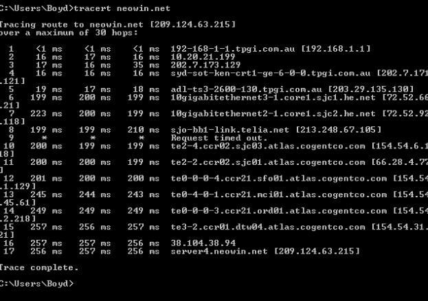 traceroute