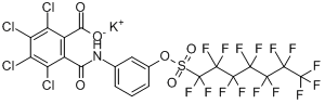 2,3,4,5-四氯-6-[[[3-[[（十五氟庚基）磺醯基]氧]苯基]氨基]羰基]苯甲酸單鉀鹽