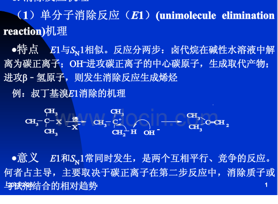 單分子消除