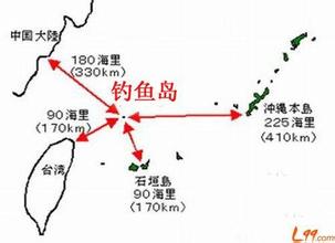 釣魚島戰略位置圖