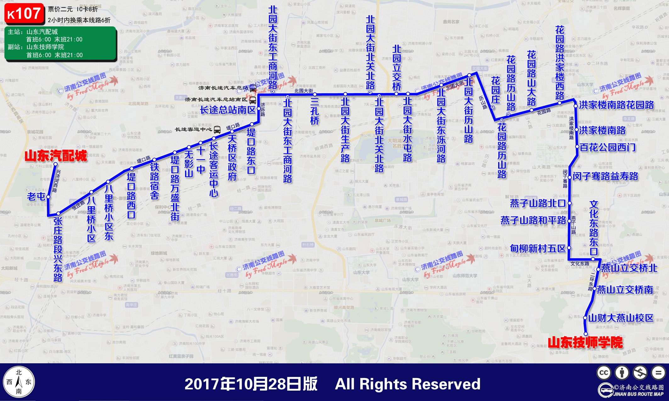 K107路線路圖