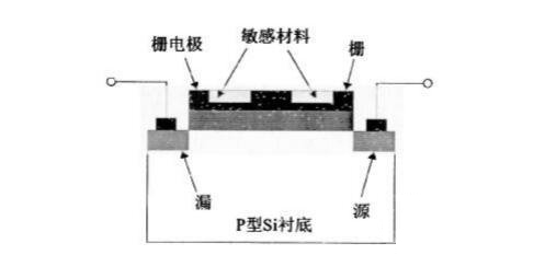 圖1 離子型土壤濕度感測器結構示意圖