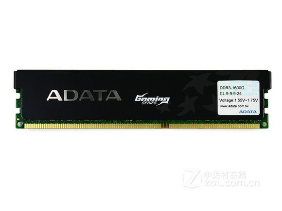 威剛3G DDR3 1600G（遊戲威龍三通道）