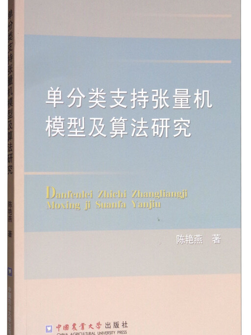 單分類支持張量機模型及算法研究