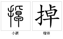 “掉”字源演變