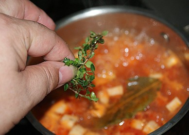 意式雞樅菌蔬菜湯