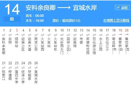 安慶公交14路