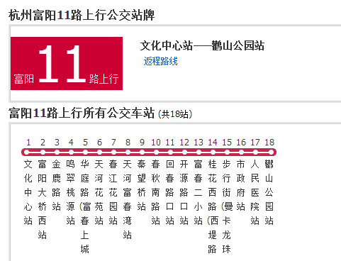 杭州富陽11路