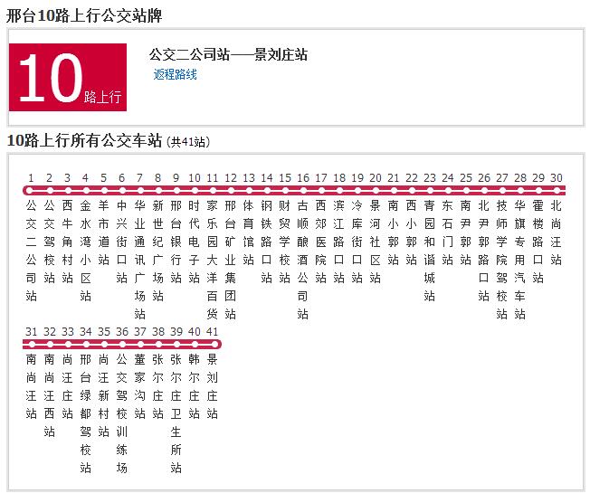 邢台公交10路