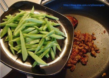 辣豆瓣豆角炒牛肉