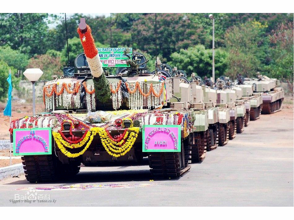 阿瓊主戰坦克在印度國慶閱兵式上