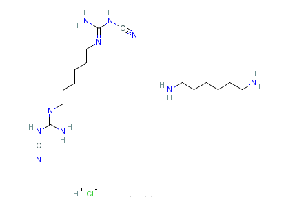 聚（六亞甲基雙氰基胍-六亞甲基二胺）鹽酸鹽