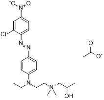 N-[2-[[4-[（2-氯-4-硝基苯基）偶氮]苯基]乙基氨基]乙基]-2-羥基-N,N-二甲基-丙銨醋酸酯