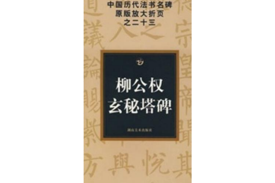 柳公權玄秘塔碑(2008年湖南美術出版社出版的圖書)