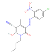 1-丁基-5-[（4-氯-2-硝基苯基）偶氮基]-1,6-二氫-2-羥基-4-甲基-6-氧代-3-吡啶甲腈