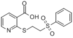 2-[2-（苯基磺醯）乙基硫代]煙酸
