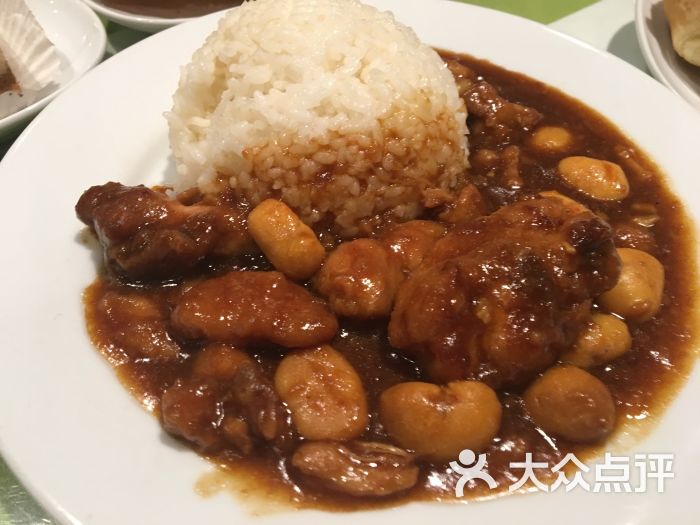 板栗油雞飯