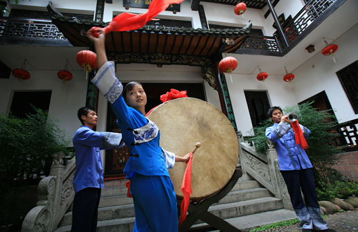 秀華山館迎賓鼓