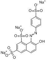 7-羥基-8-[（4-磺苯基）偶氮]-1,3-萘磺酸三鈉