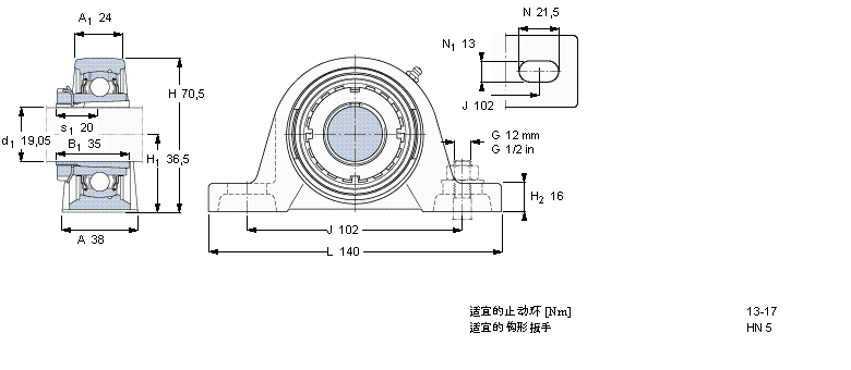 SKF SYJ25KF軸承