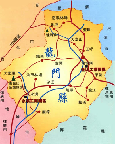 龍門縣地圖