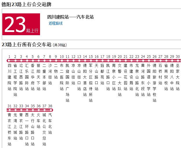 德陽公交23路