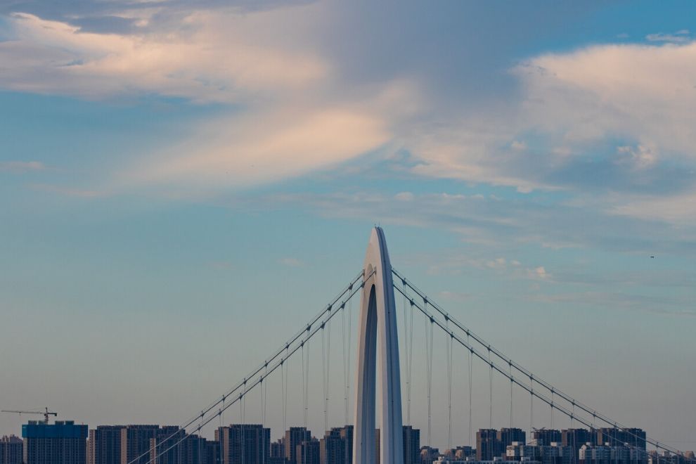 通達橋(太原市跨汾河大型橋樑中首座懸索橋)