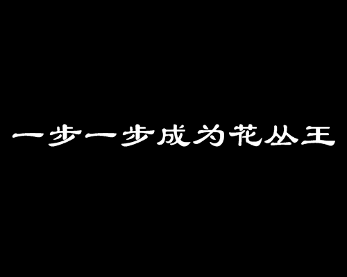 一步一步成為花叢王