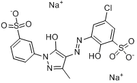 [5-氯代-3-[[4,5-二氫化-3-甲基-5-氧代-1-（3-磺基苯基）-1H-吡唑-4-基]偶氮]-2-羥基苯磺酸根(4-)]羥基合鉻酸
