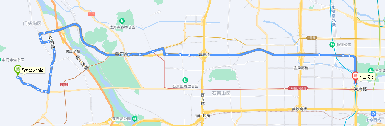 北京公交977路快車