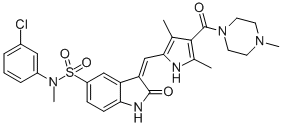N-（3-氯苯基）-N-甲基-3-[[3,5-二甲基-4-[（4-甲基哌嗪-1-基）羰基-1H-吡咯-2-基]亞甲基]-2-氧代-2,3-二氫-1H-