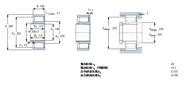 SKF C4038K30V+AH24038軸承