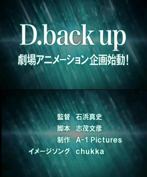 D.back up