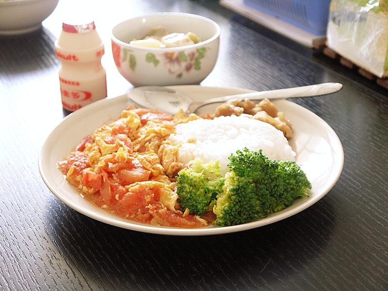 番茄炒飯蓋澆飯