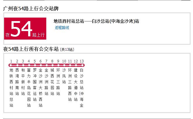 廣州公交夜54路